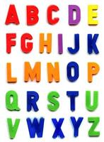 letras del alfabeto británico foto