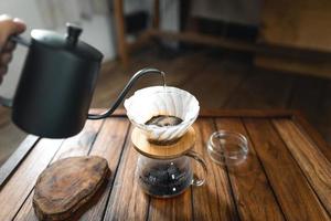 dripping coffee and slow coffee at home
