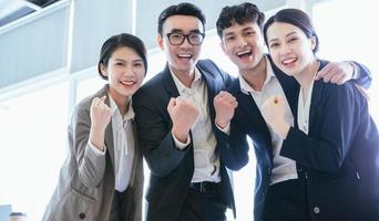 Group portrait of Asian business people photo