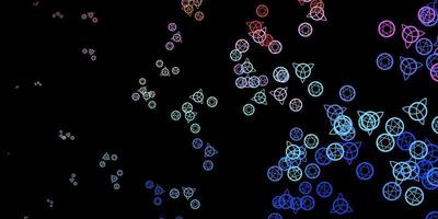Abstract vector background with colorful gradient