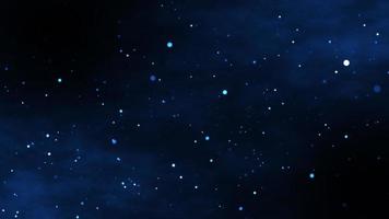 Glowing stars particle in galaxy background photo
