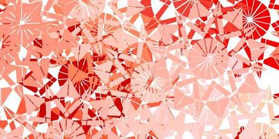 Light Red vector layout with beautiful snowflakes.