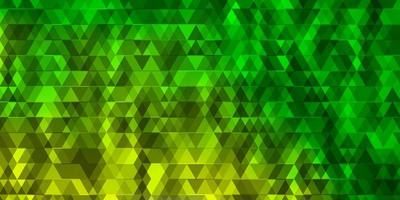 Light Green vector layout with lines, triangles.