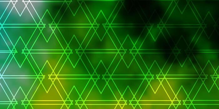 Light Green, Yellow vector layout with lines, triangles.