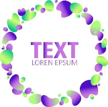 Abstract color frame vector