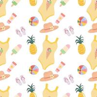 Colorful seamless summer pattern vector