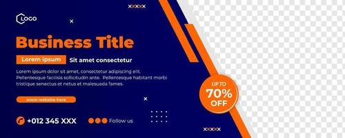 Business banner template with frame vector