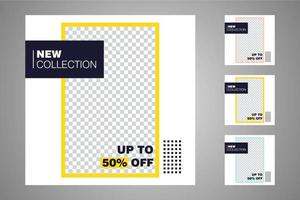 Suitable for social media posts templates and web or internet ads. vector