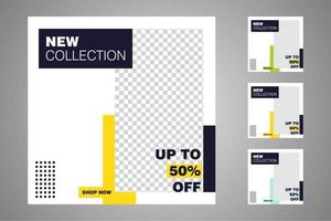 Suitable for social media posts templates and web or internet ads. vector