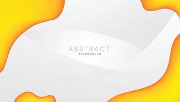 orange liquid abstract background banner concept vector
