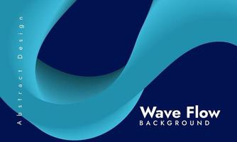 Blue liquid wave background vector