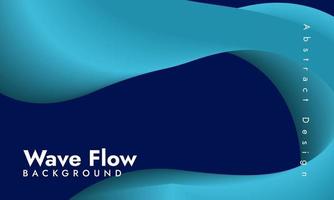 Blue liquid wave background vector