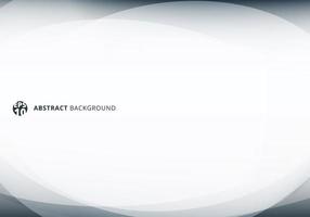 Abstract elegant header gray curved light template white background vector