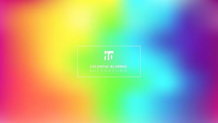 Abstract bright rainbow color smooth blurred gradient mesh background