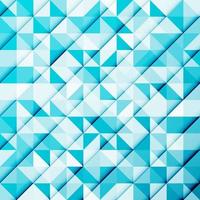 triángulo azul abstracto y cuadrado en patrón de color azul claro vector