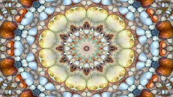 Dry Seashells and Stars Kaleidoscope photo