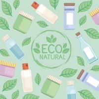 patrón de productos ecológicos vector