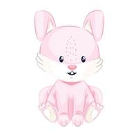 cute rabbit animal vector