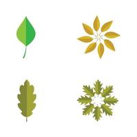 Leaf icon Vector Illustration design Logo template