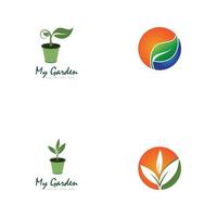 Leaf icon Vector Illustration design Logo template