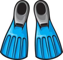 Blue Flippers Icon vector