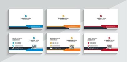 Creative and Modern Professional Business Card Template. vector