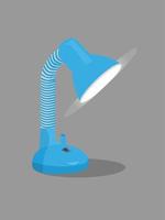 Blue Table Lamp With Glow vector