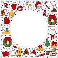 Pattern with place for text Christmas and Happy New Year