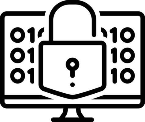 Line icon for decrypt