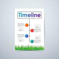 Timeline infographic, Report Brochures Cover Template vector