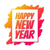 Happy new year. Graphic design. Vector illustration