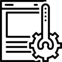 Line icon for website optimization vector