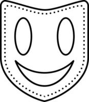 Line icon for mask vector