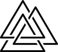 Line icon for asgard
