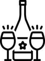 icono de línea para cava vector