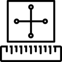 Line icon for rule vector