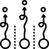 Line icon for indirect vector