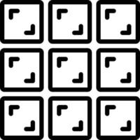 Line icon for grid view vector