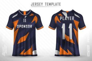 Sports jersey and t-shirt template sports jersey design vector mockup.