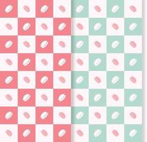cute and sweet seamless pattern with macarons vector