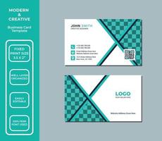 Modern Business Card, Creative Business Card Design Template vector