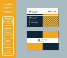 Construction Business Card Design Template vector