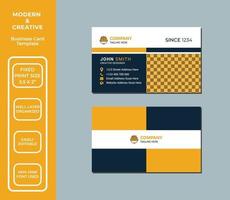 Construction Business Card Design Template vector