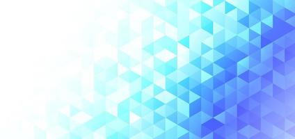 Abstract geometric hexagon pattern blue gradient background. vector