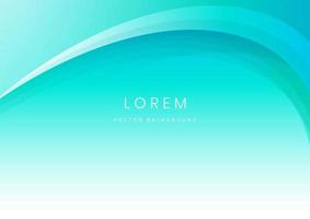 Abstract soft blue geometric curve overlay layer background. vector