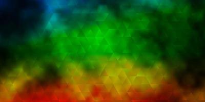 Dark Multicolor vector background with polygonal style.