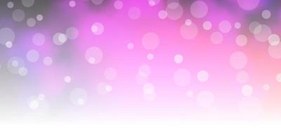 Dark Pink, Blue vector background with circles.