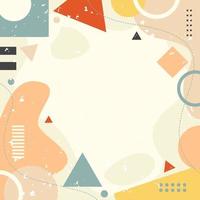 Abstract Retro Geometric Shape Background vector