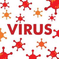 diseño de ilustración de virus. virus respiratorio. vector