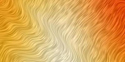 Light Orange vector pattern with wry lines.